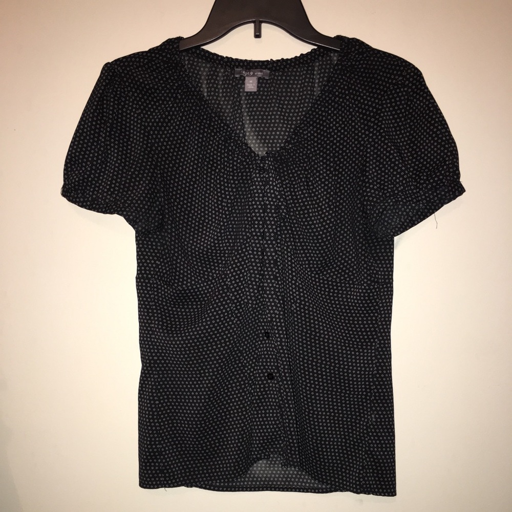 Apt. 9 poker dot blouse